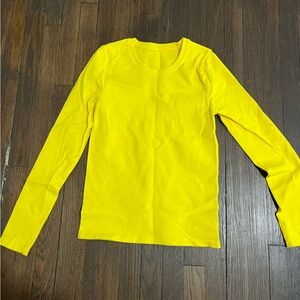 Yellow Long Sleeve Women's Top